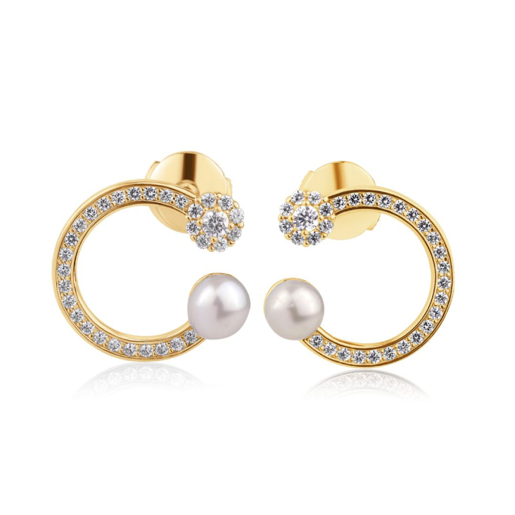 Boucles d'oreilles Excellence Argent 925 Rh & FWP